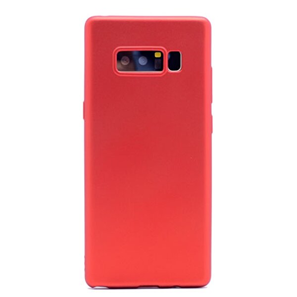 Gpack  Samsung Galaxy Note 8 Premier Silikon Kırmızı Kılıf + 3D Cam