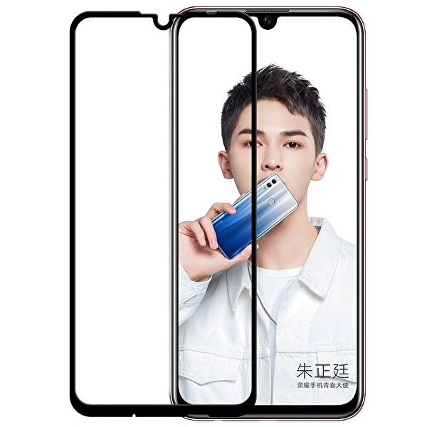 Honor 20 Lite Lüks Silikon Kılıf Bodro + Tam Kapatan Cam