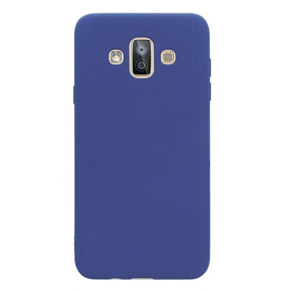 Gpack Samsung Galaxy J7 Duo Premier Mat Arka Kapak Lacivert Kılıf