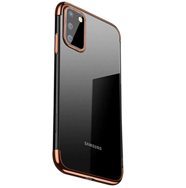 Gpack Samsung Galaxy Note 10 Lite Colored Silikon Yumuşak Bronz Kılıf