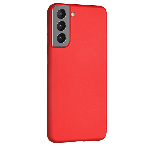 Teleplus Samsung Galaxy S22 Plus 5G Mat Premier Tpu Silikon Kırmızı Kılıf