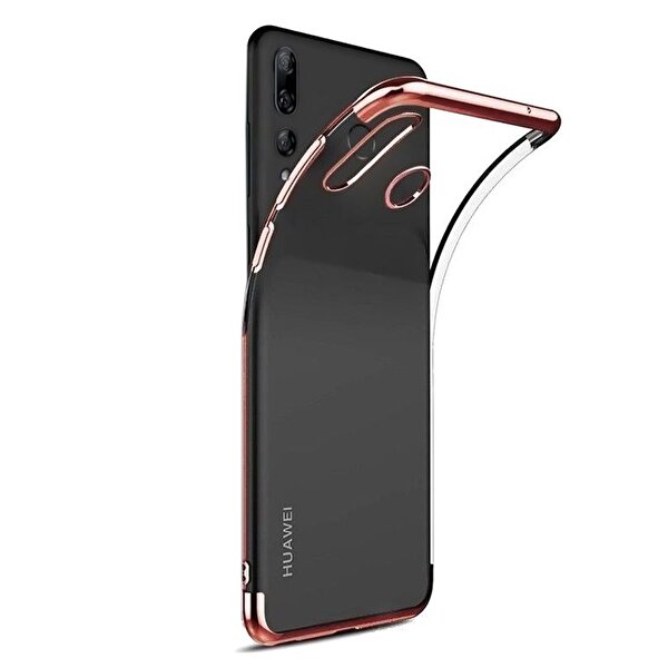 Gpack  Huawei Y9 Prime 2019 Colored Silikon Yumuşak Bronz Kılıf