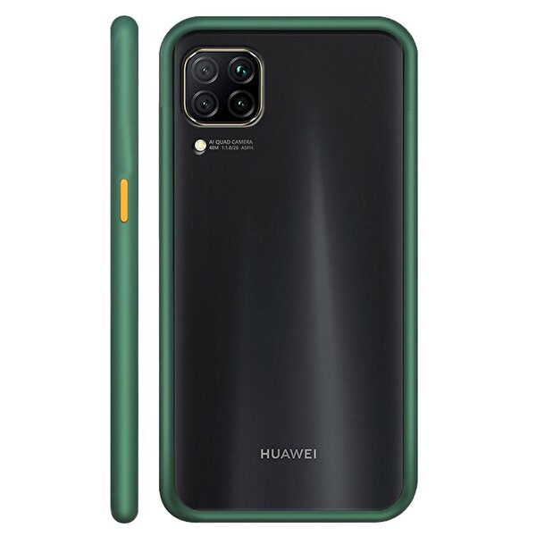 Teleplus Huawei P40 Lite Kılıf Fri Mat Sert Kapak Lacivert + Nano Ekran Koruyucu