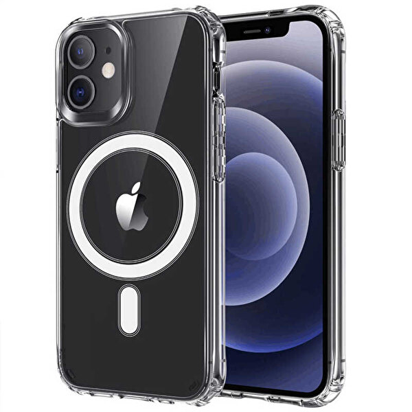 Gpack Apple iPhone 11 Wireless Tacsafe Antishock Ultra Koruma Sert Kapak Renksiz Kılıf