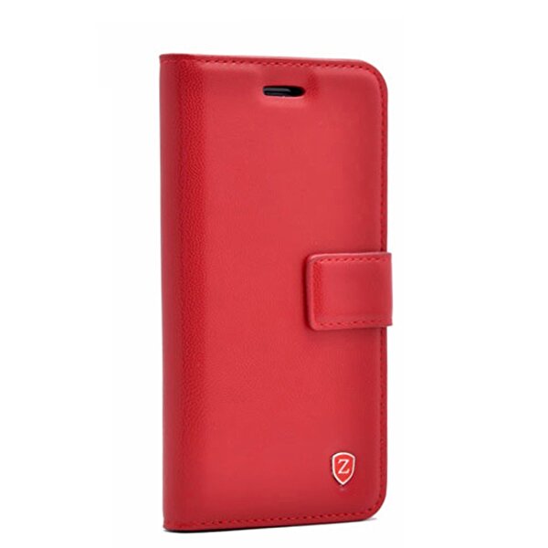 Gpack Samsung Galaxy J5 Pro Kılıf Delux Cüzdan + Nano Glass Kırmızı