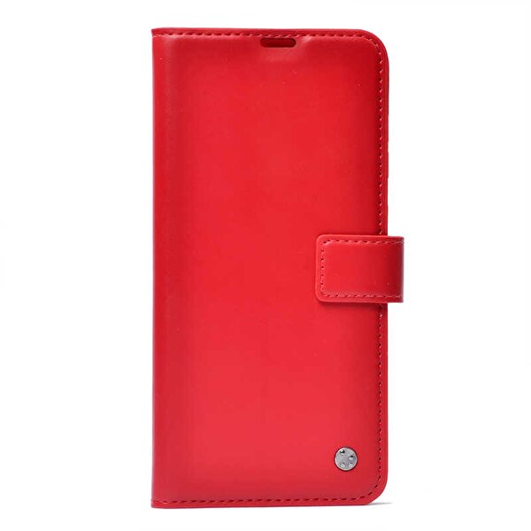 Gpack Samsung Galaxy M11 Kar Delüx Cüzdan Kartvizitli Kopçalı Kırmızı Kılıf