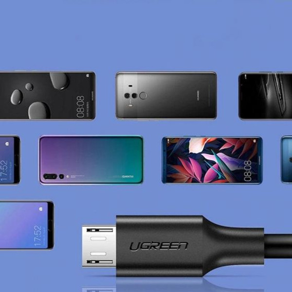 Ugreen Micro USB 1 Metre Siyah Data Ve Şarj Kablosu