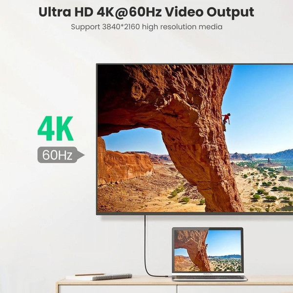Ugreen Type-C To Type-C USB 3.1 Gen2 5A 100W Thunderbolt 3 1 Metre Data Ve Şarj Kablosu