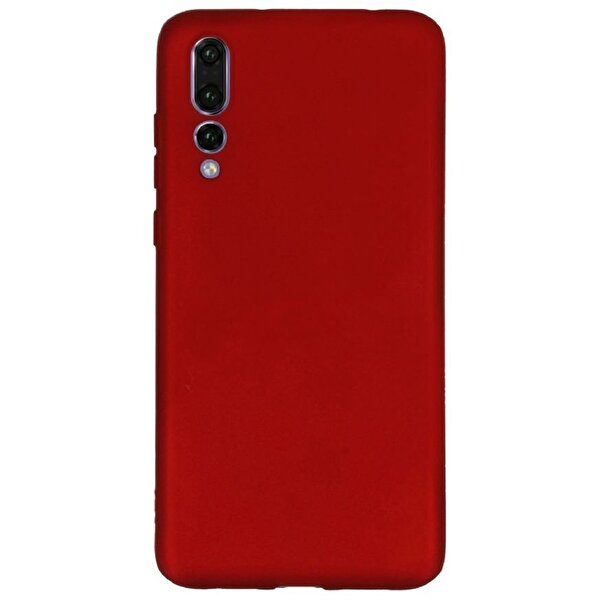 Gpack Xiaomi Mi 9 SE Kılıf Premier Silikon Esnek Arka Koruma + Nano Glass Kırmızı