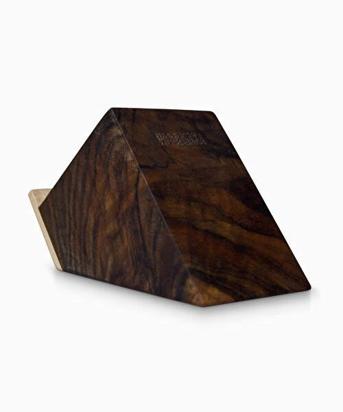 WOODSAKA Ceviz ve Akça Blok Telefon Tutucu