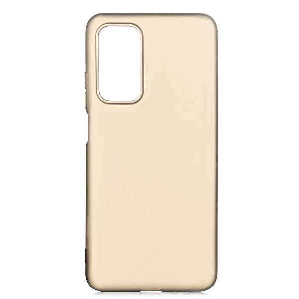 Xiaomi Mi 10t Premier Silikon Mat Koruma Gold Kılıf