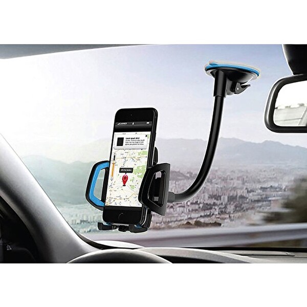 Hytech HY-XH20 Vantuz + Braketi 360 Derece Siyah Gri Telefon Tutucu
