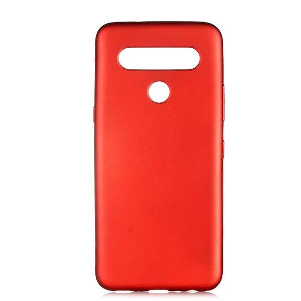 Gpack  LG K61 Premier Silikon Esnek Koruma Kırmızı Kılıf