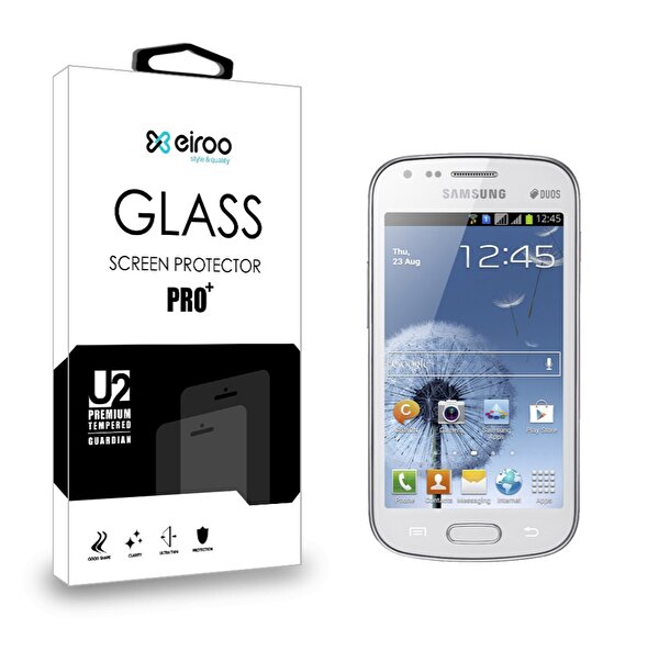 Eiroo Samsung S7562 / S7560 / S7580 Tempered Glass Cam Ekran Koruyucu