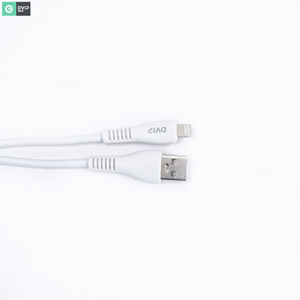Dvip S11A 6A USB-A To Lightning Beyaz Hızlı Data ve Şarj Kablosu