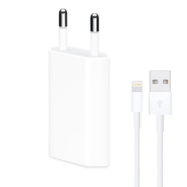 Winex iPhone USB A To Lightning 1 M Kablolu Beyaz Şarj Aleti Set
