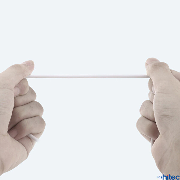 ScHitec X73 USBA To Type-C 2 M Beyaz Data ve Hızlı Şarj Kablosu