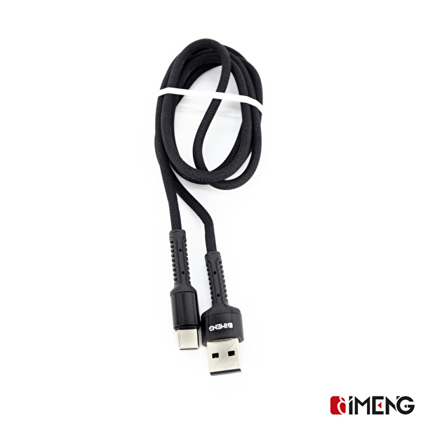 İMENG 3A USB A To Micro Pro Braided Örgülü Siyah Data Ve Hızlı Şarj Kablosu