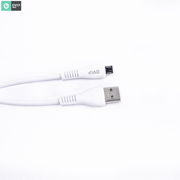 Dvip S11M Usb-A To Micro 6A 1 M Beyaz Hızlı Data Ve Şarj Kablosu