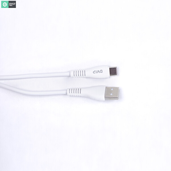 Dvip S11C Usb-A To Type-C 6A 1 M Beyaz Hızlı Data Ve Şarj Kablosu