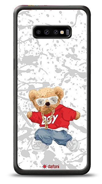 Dafoni Art Samsung Galaxy S10 Boy Bear Kılıf
