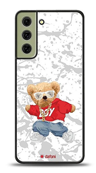 Dafoni Art Samsung Galaxy S21 FE 5G Boy Bear Kılıf