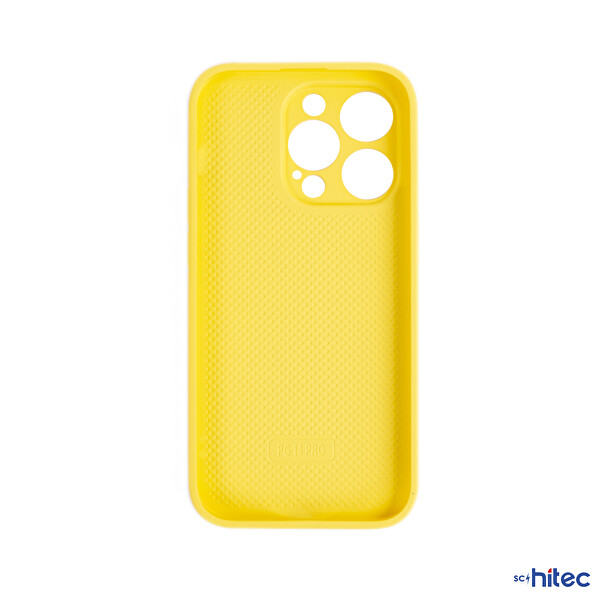 ScHitec Deluxe iPhone 12 Pro Max Mat Sarı Kılıf