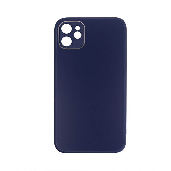ScHitec Deluxe iPhone 12 Mat Lacivert Kılıf