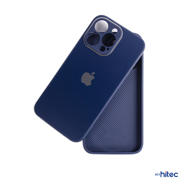 ScHitec Deluxe iPhone 12 Pro Max Mat Lacivert Kılıf 3