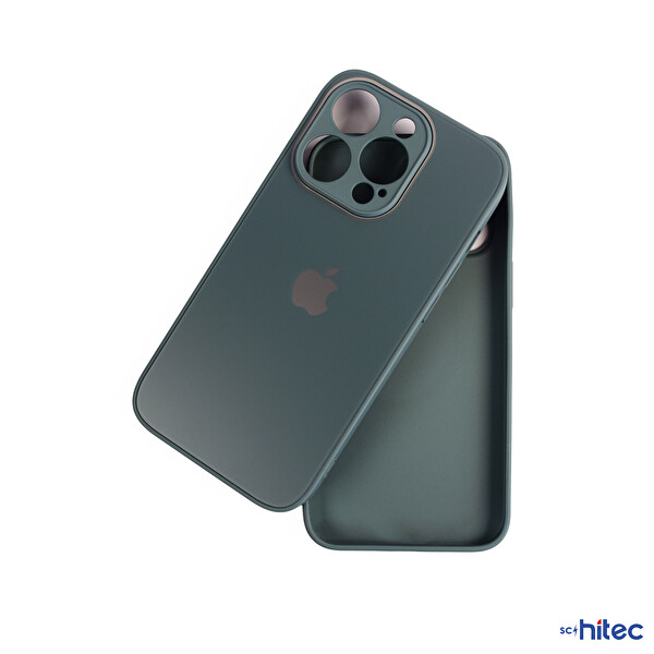 ScHitec Deluxe iPhone 13 Pro Max Mat Kılıf Yeşil