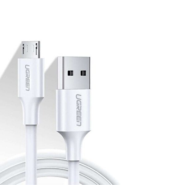 Ugreen Micro USB 1.5 M Beyaz Şarj ve Data Kablosu