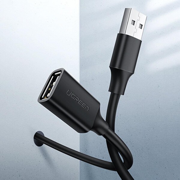 Ugreen 1.5 M Siyah USB Uzatma Kablosu