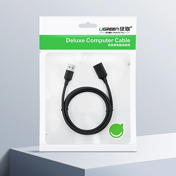 Ugreen 1.5 M Siyah USB Uzatma Kablosu