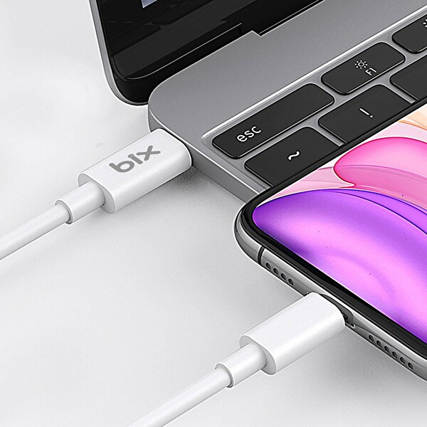 Bix BX-CL20TA 20 W PD Hızlı Şarj Adaptörü - 3A USB-C Lightning Kablo