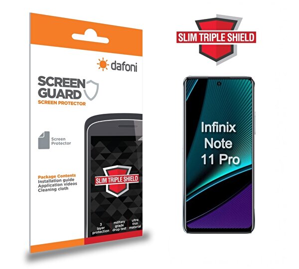 Dafoni Infinix Note 11 Pro Slim Triple Shield Ekran Koruyucu
