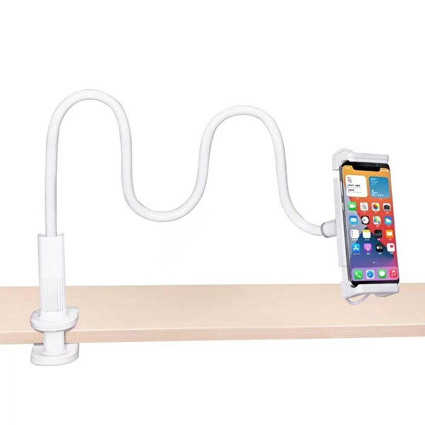 Bix Saiji Datura IS 100 CM Akrobat Flexible Ayarlanabilir Beyaz Telefon Tablet Tutucu