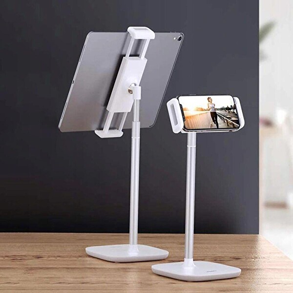 Ugreen Yükseklik ve Açı Ayarlı Masaüstü Beyaz Telefon ve Tablet Tutucu Stand