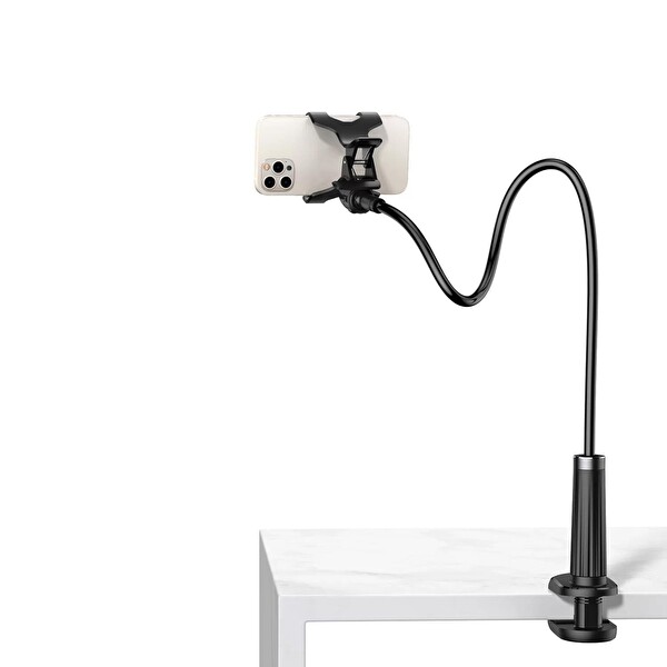Ugreen Flexible 90 CM Esnek Siyah Yatak ve Masa Telefon Tutucu