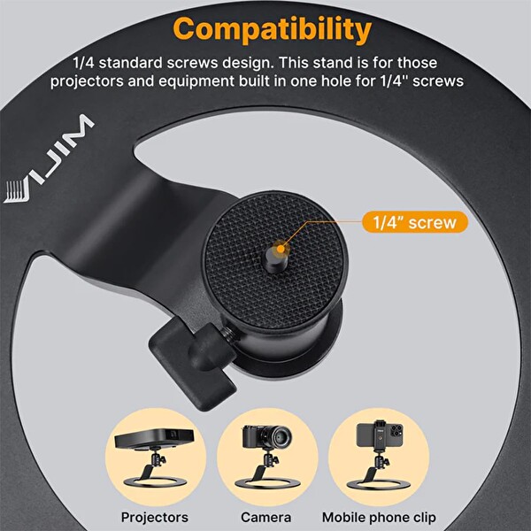 VIJIM LT04 Uzayabilir Siyah Tablet Stand