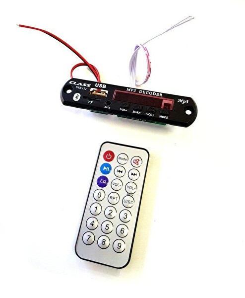 Class USB-123 USB SD Bluetooth Aux Çevirici Kumandalı Araç Kiti
