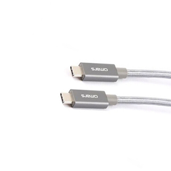 Omars TCCG1150GY Usb Type-C 3.1 Gen 2 10 GBPS 5A 150 CM Gri Şarj Ve Data Kablosu
