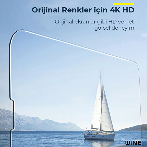 Winex Samsung Galaxy Z Flip 5 Ön Darbe Emici HD Ekran Koruyucu Kaplama