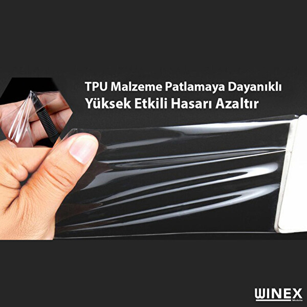 Winex Xiaomi Mi 11 Pro Ön Hayalet Darbe Emici HD Ekran Koruyucu Kaplama