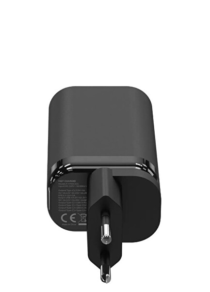 İxtech HC2 65 W 2xType-C ve 1xUSB-A Girişli Adaptör