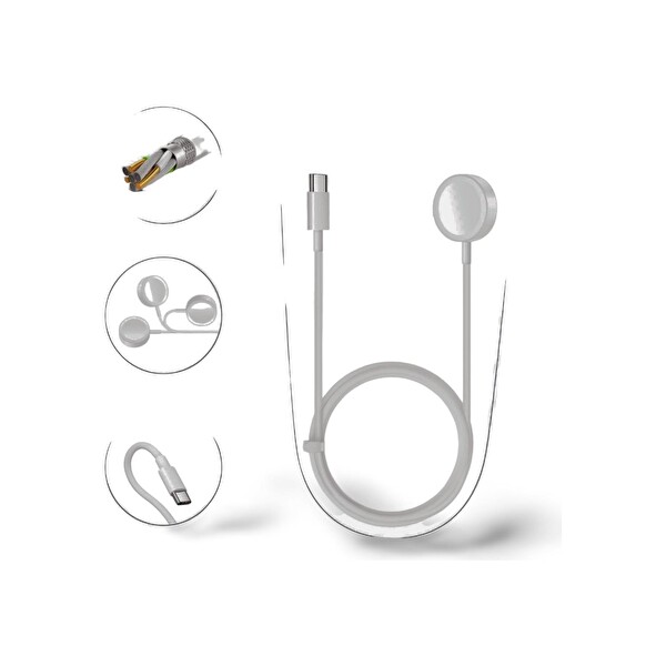 Cosmostech GV09 Apple Watch Uyumlu Akıllı Saat Manyetik Şarj Kablosu