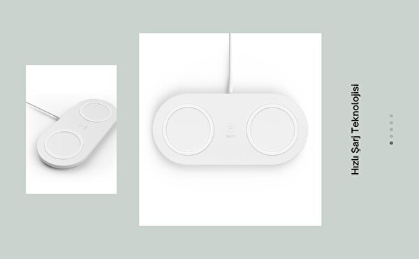 Cosmostech 2 In 1 Kablosuz Şarj Cihaz ve Standı