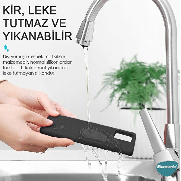 Microsonic iPhone 15 Pro Liquid Lansman Silikon Bordo Kılıf