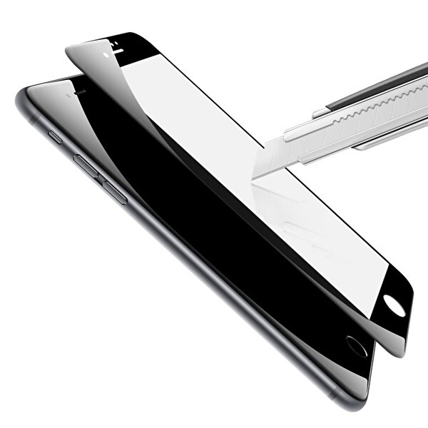 Microsonic Iphone 7 3d Kavisli Temperli Cam Full Ekran Koruyucu Kırılmaz Film Siyah