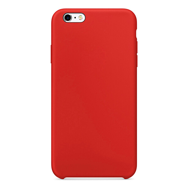 Microsonic Apple Iphone 6 Plus Kılıf Liquid Lansman Silikon Kırmızı