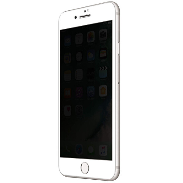 Microsonic Apple Iphone 8 Privacy 5d Gizlilik Filtreli Cam Ekran Koruyucu Beyaz